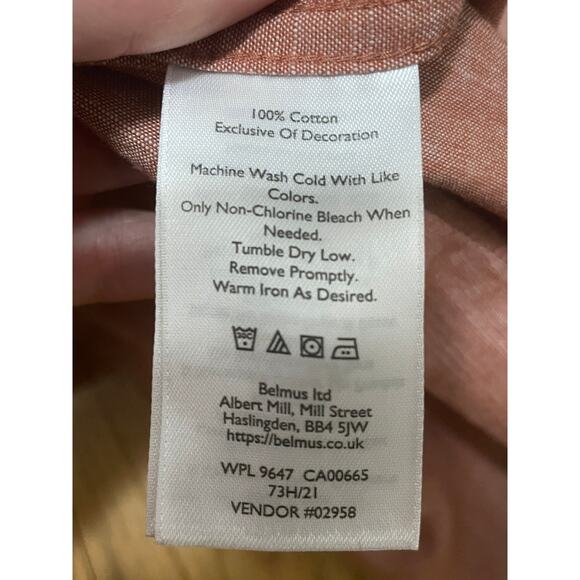 Eddie Bauer Mens 2XL Lightweight Red Short Sleeve Button Up ripstop hiking shirt - Picture 3 of 5